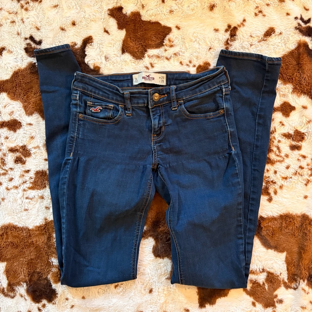 Hollister Women's Deep Indigo Skinny Jeans